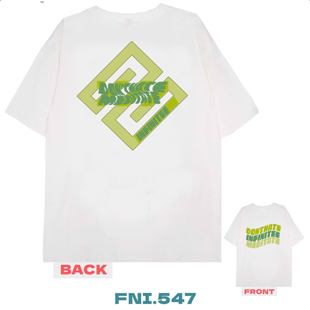 Áo thun INFINITEE Fni0547, Thun 100% Cotton - form rộng Unisex