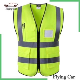 Áo Vest phản quang có khả năng hiển thị cao Mặt trước - Vàng,