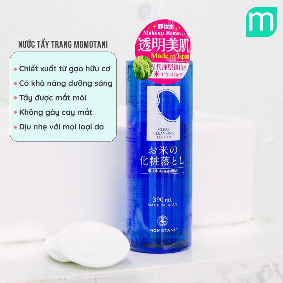 Nước Tẩy Trang Momotani White Moisture Clear Cleansing Lotion Mini