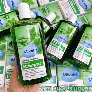 Tinh dầu tắm chống cảm cúm Mivolis Dm cho người lớn và trẻ em trên 2 tuổi 250ml