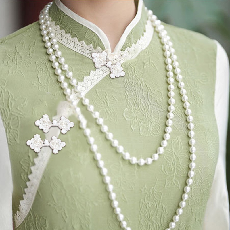 SHI Trung Quốc Sườn Xám Nút Truyền Thống Quần Áo Trang Trí Nút May Cho DIY May Áo Len Áo Khoác Khăn Cardigan Cos