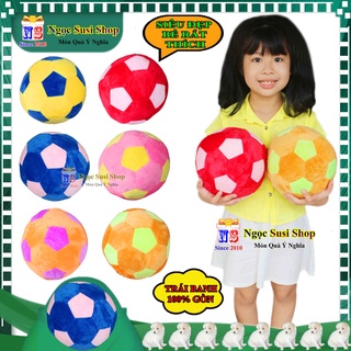 [LOẠI 1 CAO CẤP] THÚ BÔNG GỐI ÔM TRÁI BANH SIÊU MỀM MỊN NHIỀU MÀU CHO BÉ - GẤU BÔNG HÌNH TRÁI BANH