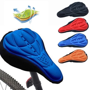 Ngoài trời 3D Mềm Mại Đi Xe Đạp Xe Đạp Silicone Xe Đạp Ghế Đệm (Đen)-quốc tế-168-SPPL