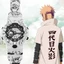 SQ Naruto Uzumaki đồng thương hiệu đồng hồ điện tử gió đại học đồng hồ báo thức phát sáng chuyển động trẻ em