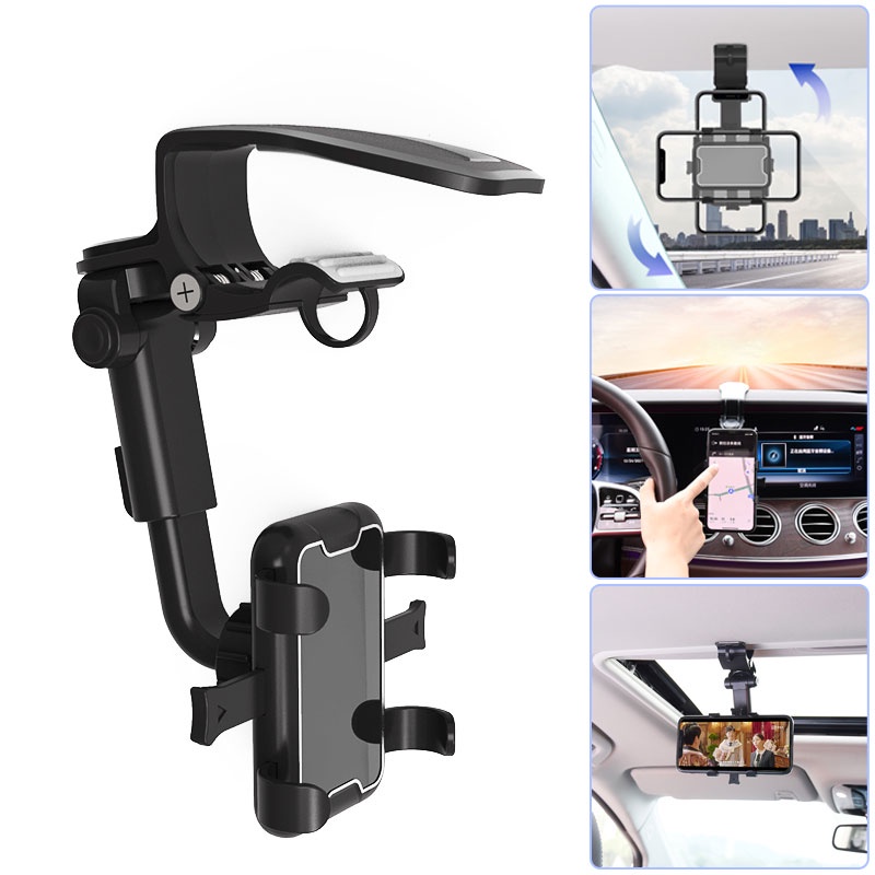 Giá đỡ điện thoại ô tô SEAMETAL gắn bảng điều khiển có thể xoay 888°