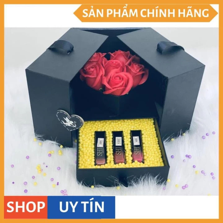 SÉT SON QUÀ TẶNG- SON KHÔNG CHÌ Son SHI- Son Kem Bền Màu, An Toàn ( 100% CHÍNH HÃNG) V V V