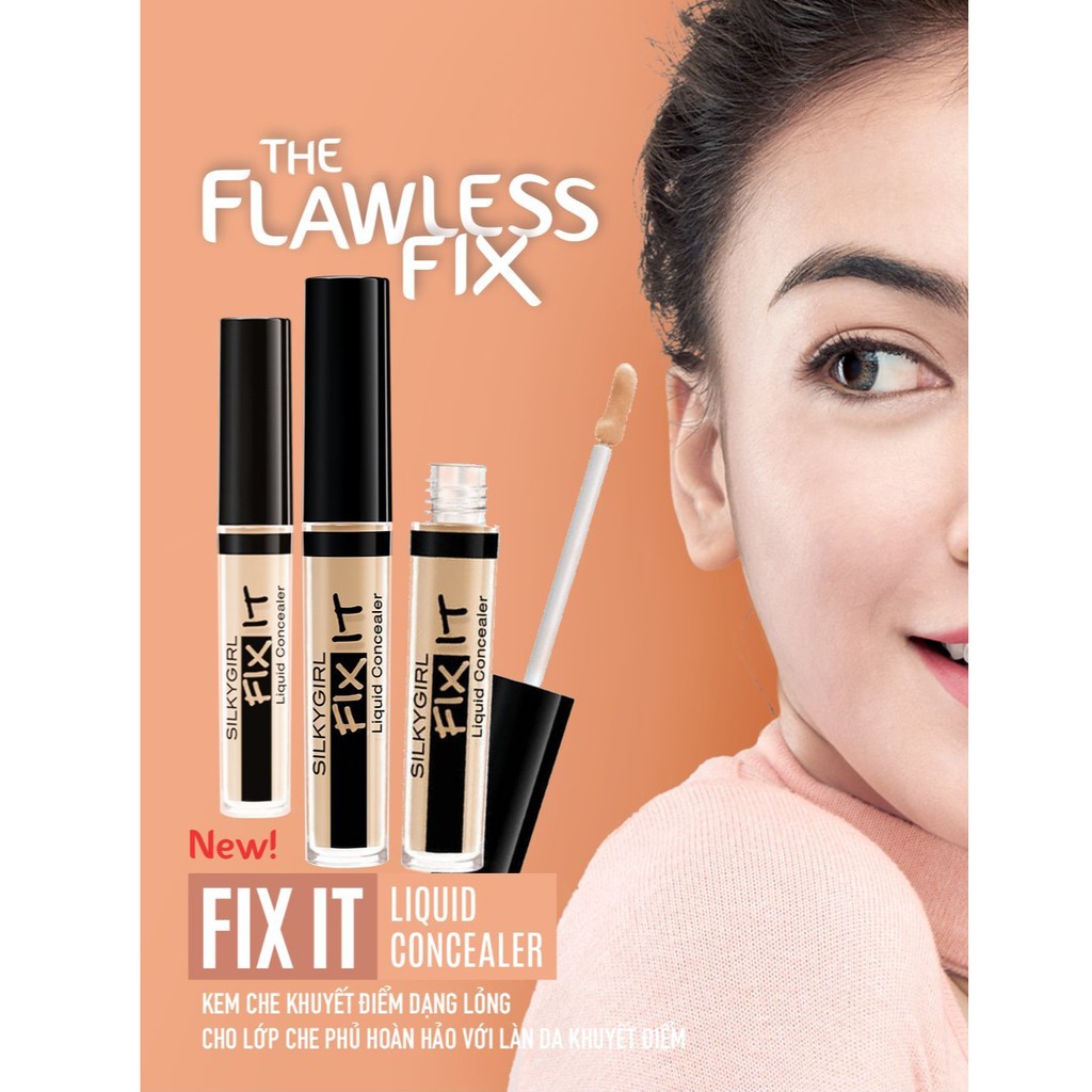Ảnh Kem Che Khuyết Điểm Dạng Lỏng Silkygirl Fix It Concealer Liqiud 2ml 1