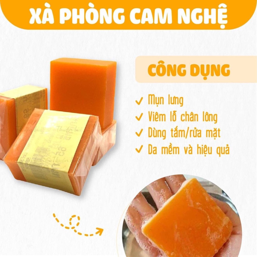 [Chính Hãng] Lố 12 Cục Xà Phòng Cam Galong Thái Lan