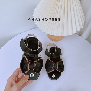 Sanda Quai Hậu Đính Nơ Viền Xích Đế Êm Chân Cho Bé Gái 4-10 Tuổi K155