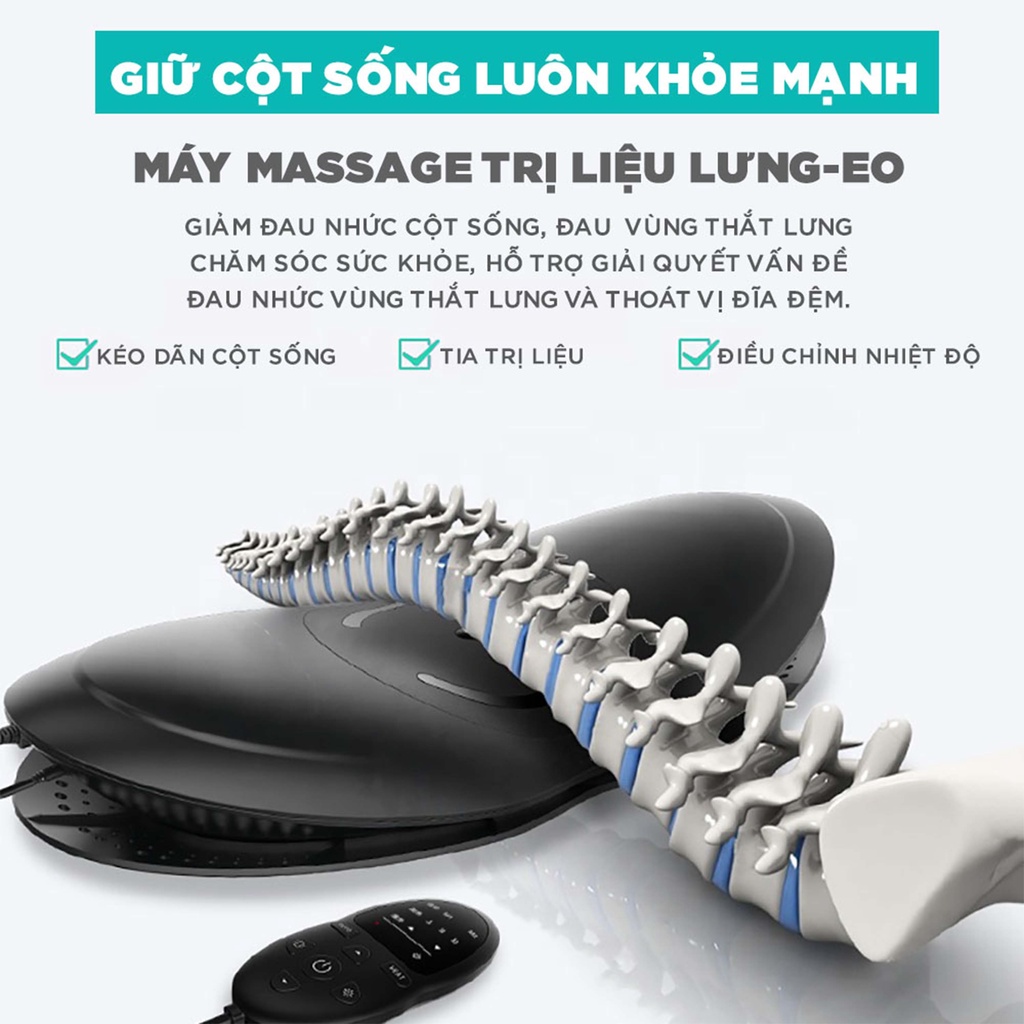Mô tả Máy Massage Trị Liệu Lưng Cao Cấp KINGTECH KB-920 - Kéo Giãn Giúp Giảm Đau Thắt Lưng, Thoát Vị Đĩa Đệm, Vẹo Cột Sống - 5