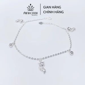 Lắc Chân Bạc Hồ Ly Phong Thủy May Mắn - Minh Canh Jewelry