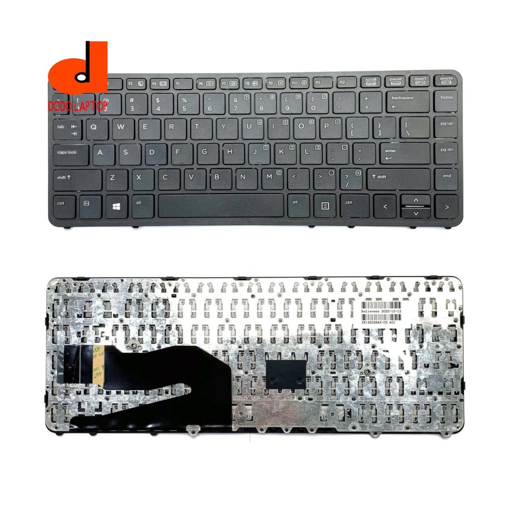 Tastiera Tedesca QWERTZ Di Ricambio Per HP EliteBook 740/745/840/850 G1 G2 – Con Telaio (Nera)