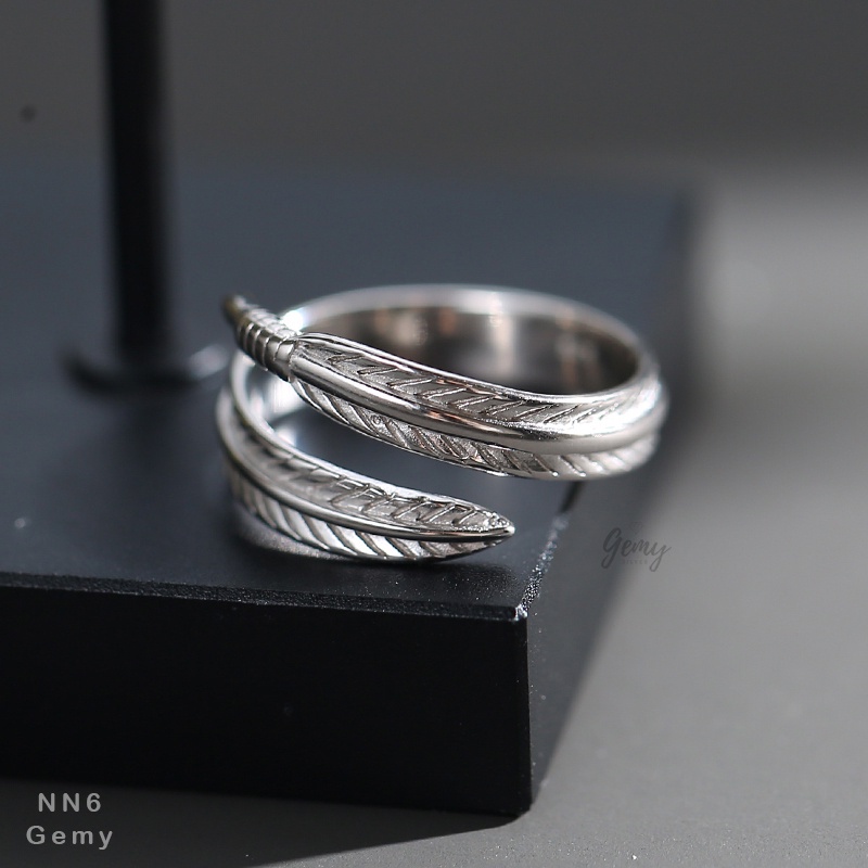 Nhẫn bạc 925 nam nữ unisex bản to cá tính nhiều mẫu phong cách | GEMY SILVER NN3 NN4 NN5 NN6 NN7