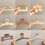 Kẹp Tóc Hình Cá Mập Bằng acrylic Màu Cà Phê Sữa Thời Trang Hàn Quốc - Phụ Kiện Tóc