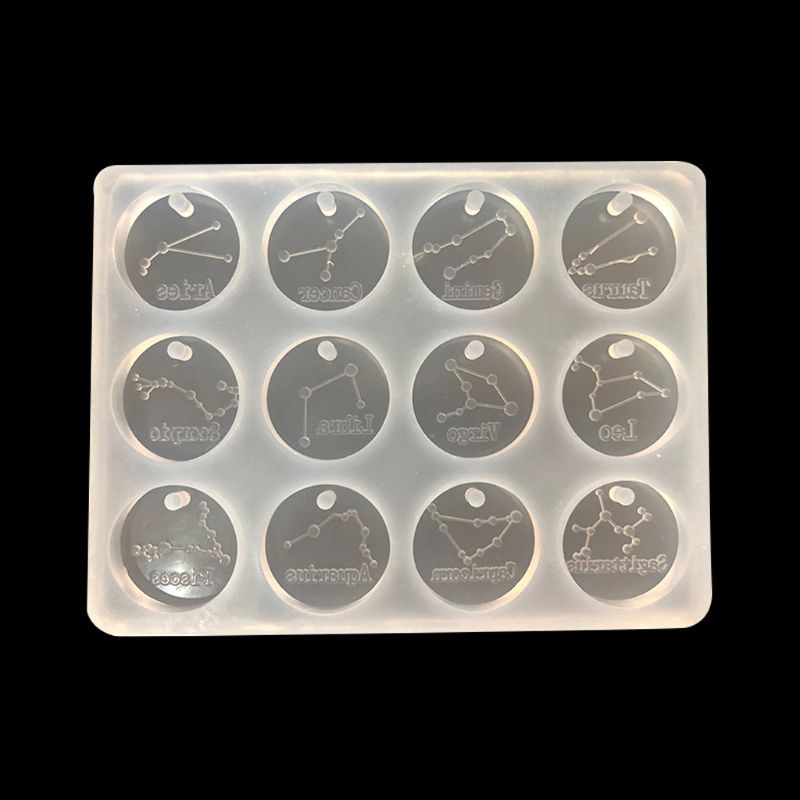 Khuôn silicon cho làm nữ trang hình 12 chòm sao DIY
