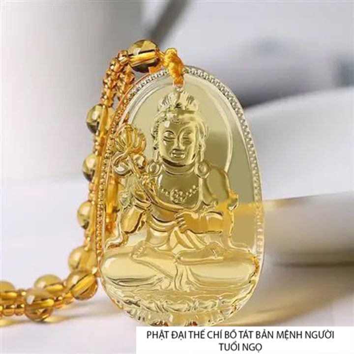 Dây chuyền phật Đại Thế Chí Bồ Tát - Bản Mệnh Tuổi Ngọ-Tặng kèm theo dây