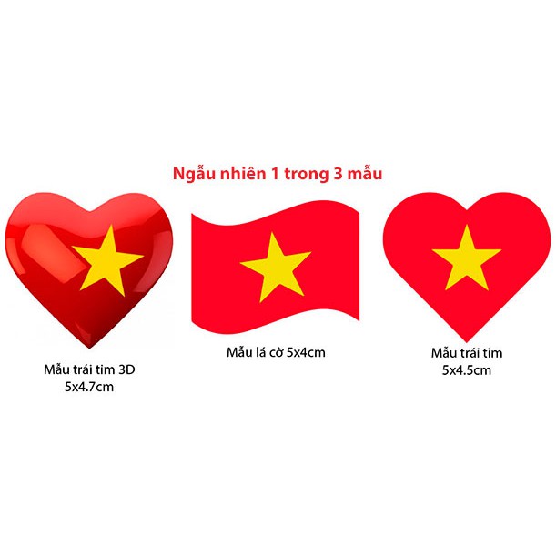 Mẫu trái tim dán cờ Việt Nam xuất hiện trong năm 2024 đã được cải tiến với độ bền cao hơn và màu sắc trung thực hơn. Khách hàng sẽ cảm thấy tự hào khi sở hữu trang trí này để thể hiện tình yêu đối với đất nước và cũng có thể sử dụng cho các hoạt động ngày lễ, sự kiện, hội thảo, tài trợ thể thao, v.v. Ngoài ra, đây cũng là món quà hoàn hảo tặng cho người thân, bạn bè hay đối tác quốc tế.