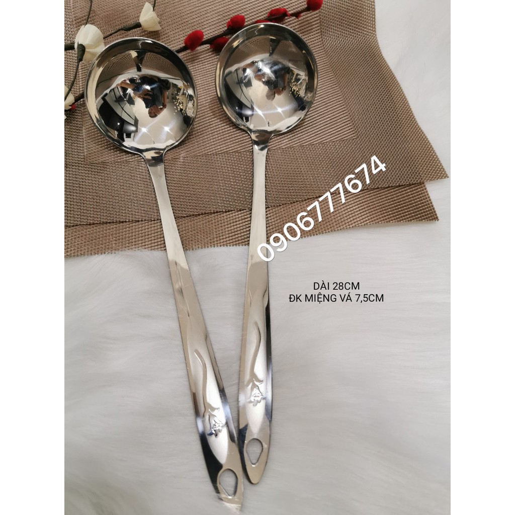 BỘ 2 VÁ CANH INOX CÁN BÔNG | Shopee Việt Nam