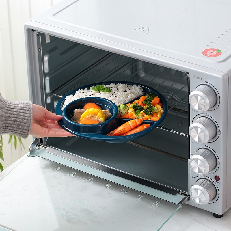 Bộ Đĩa Ăn Chia Ngăn Bằng Nhựa Cho Người Lớn Và Trẻ Em