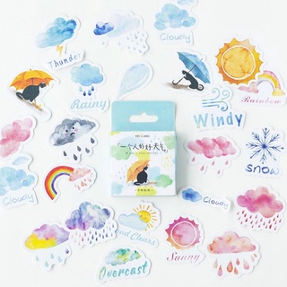 Hộp Sticker 46 miếng chủ đề thời tiết