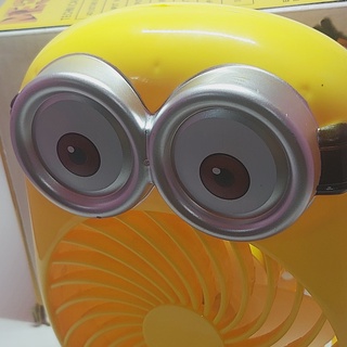 Quạt Sạc để bàn  Hình Minion CYX-8736 xài 2 chế độ - quat sac dien - quạt mini