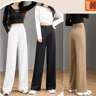 Quần ống rộng culottes lưng thun sau dáng suông chất liệu cao cấp nhiều màu