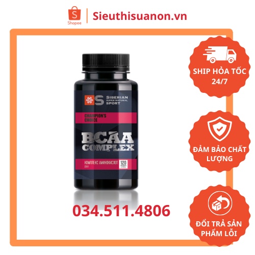 Siberian supernatural sport BCAA Complex – 120 viên/lọ | Shopee Việt Nam