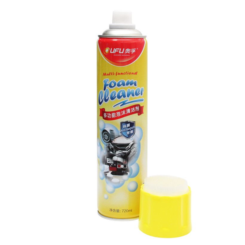 Chai Xịt Vệ Sinh Ghế Da Nội Thất Xe OUFU AF-1101 720ml Phù Hợp Vệ Sinh Nội Thất Xe Ô Tô Xe Hơi Xe Tải Tại Nhà