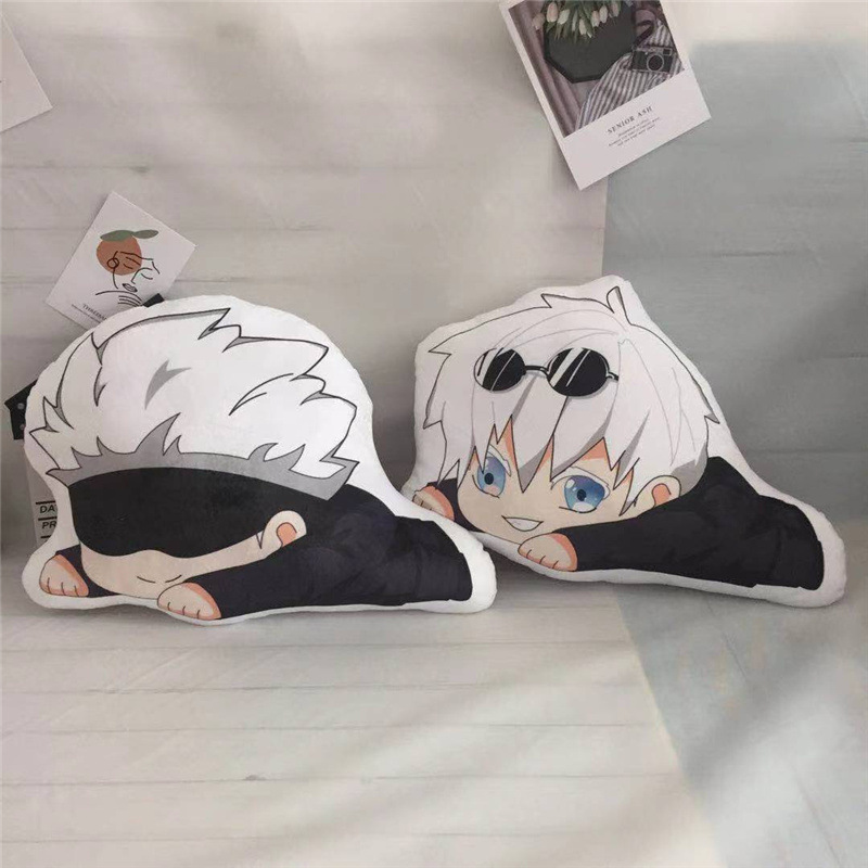 ST2 Jujutsu Kaisen Ngủ Gối Anime Sofa Đệm Hai Mặt Gojo Satoru Megumi Itadori Yuuji Búp Bê Nhồi Bông Sang Trọng Cho Gia Đình