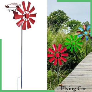 [Lzdjfmy2] Kim Loại Vườn Gió Cối Xay Gió Sân Ngoài Trời Bãi Cỏ Pinwheel Trang Trí