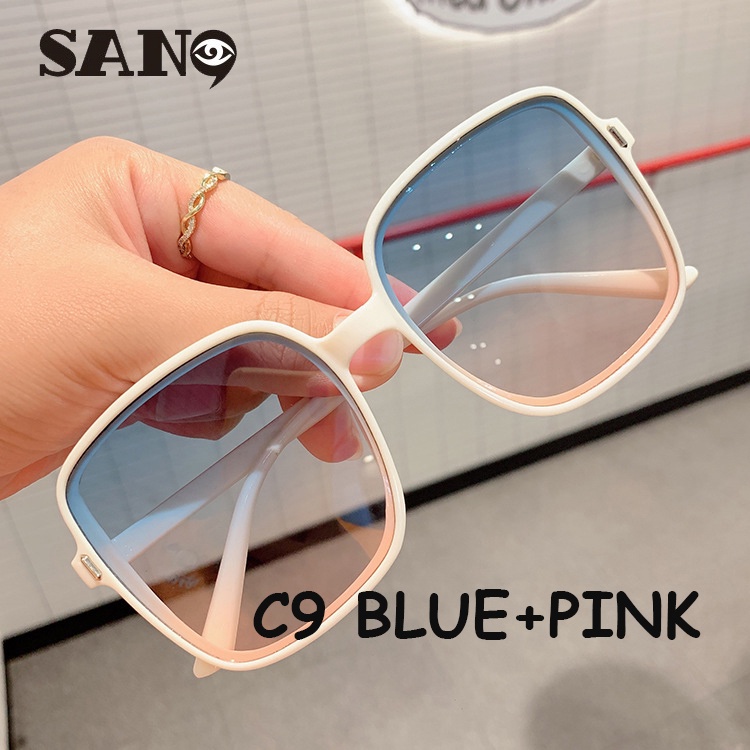 Kính mát gọng vuông màu gradient thời trang cho nam và nữ