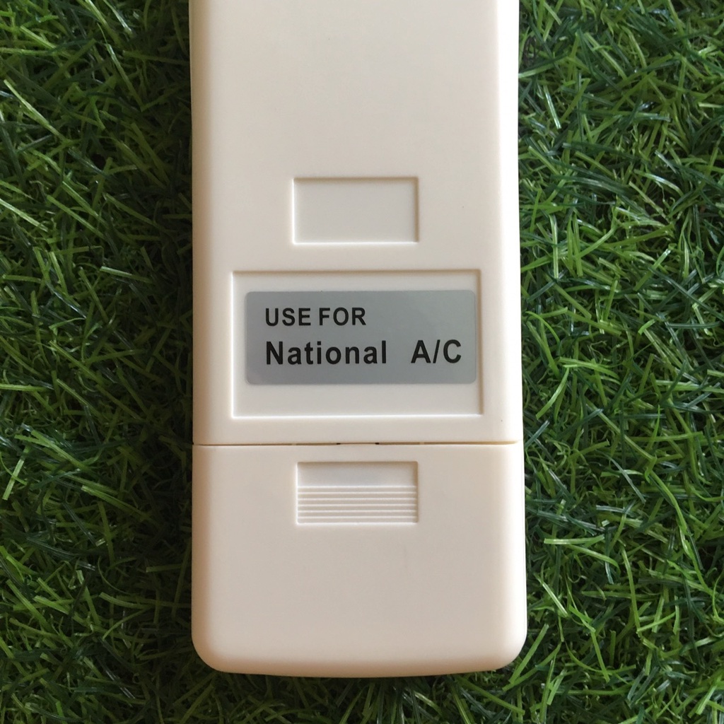 Điều khiển điều hòa NATIONAL A/C lắp ngập - Có nút ON/OFF màu xanh dương - Tặng kèm pin và bảo hành 3 tháng