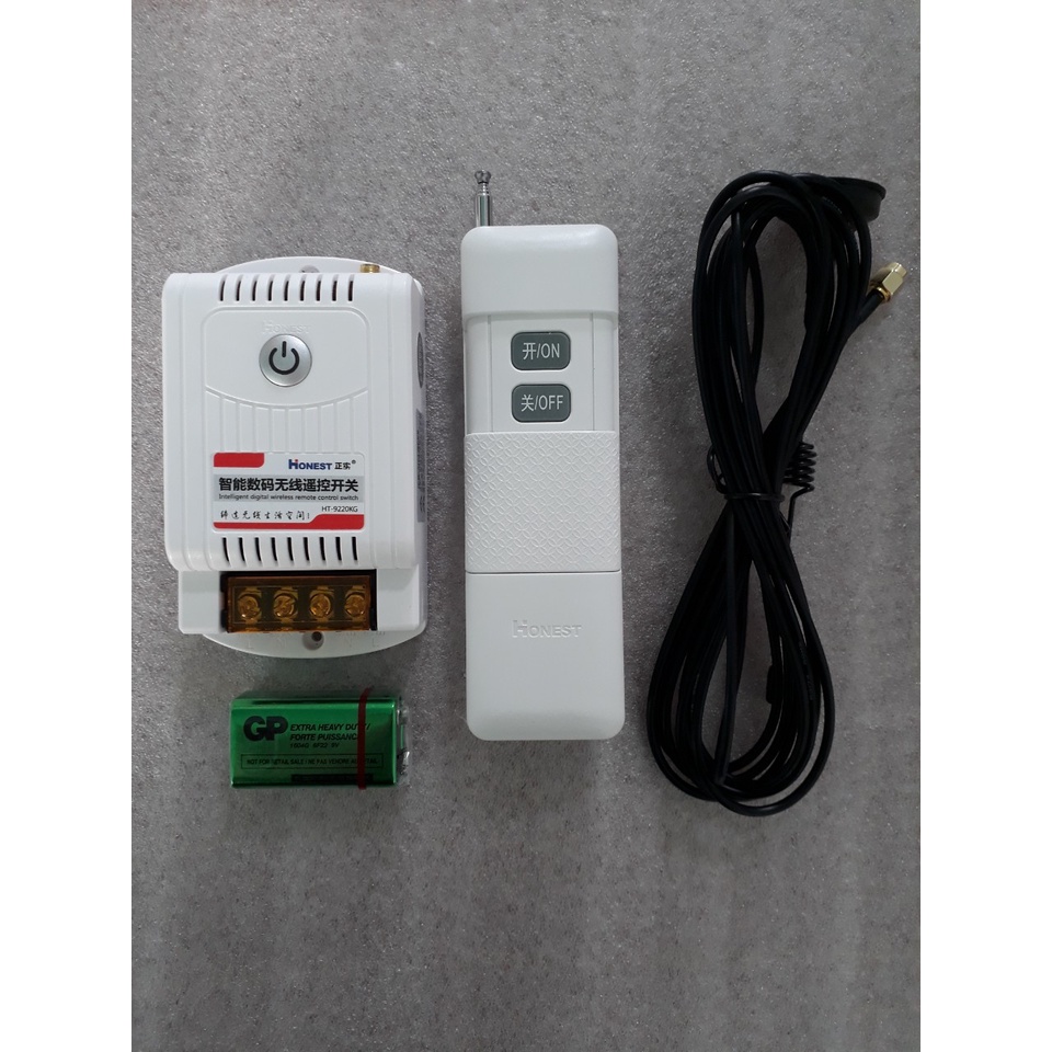Công tắc remote điều khiển từ xa 5Km Honest (40A/220V) - CÓ CHỨC NĂNG HỌC LỆNH