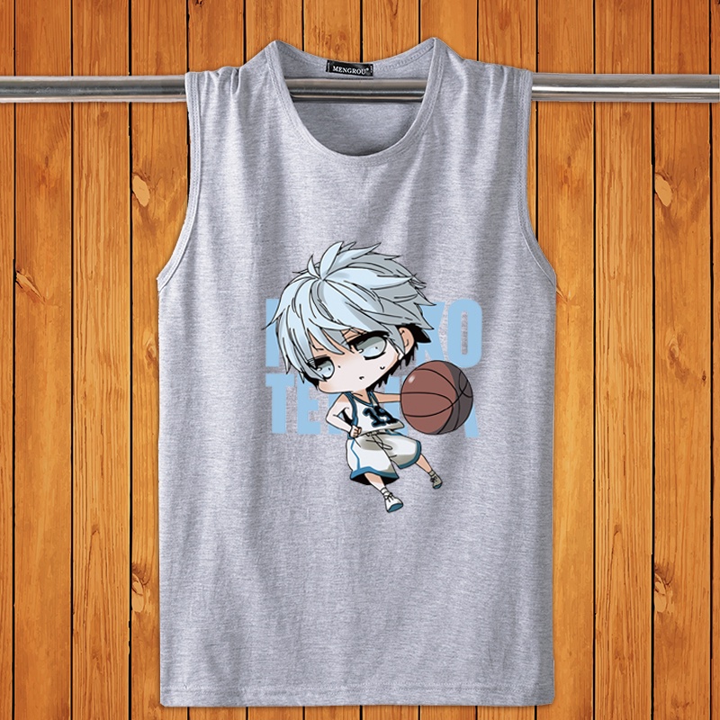 Áo 3 Lỗ Nam HappyFamily Mát Mẻ Thoải Mái In Hình Kuroko Tetsuya Chất Cotton 100 Cao Cấp