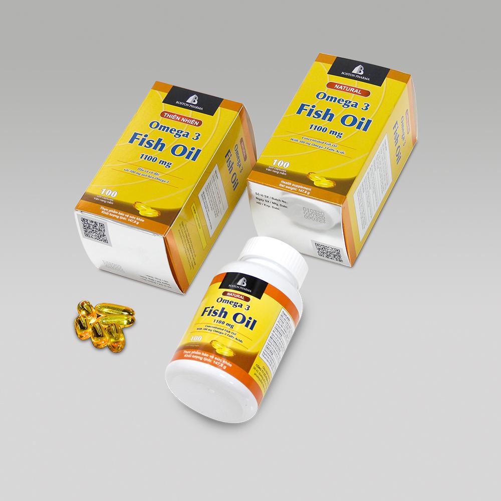 Dầu cá Omega 3 Fish Oil 1000mg của Boston hộp 100 viên | Shopee Việt Nam