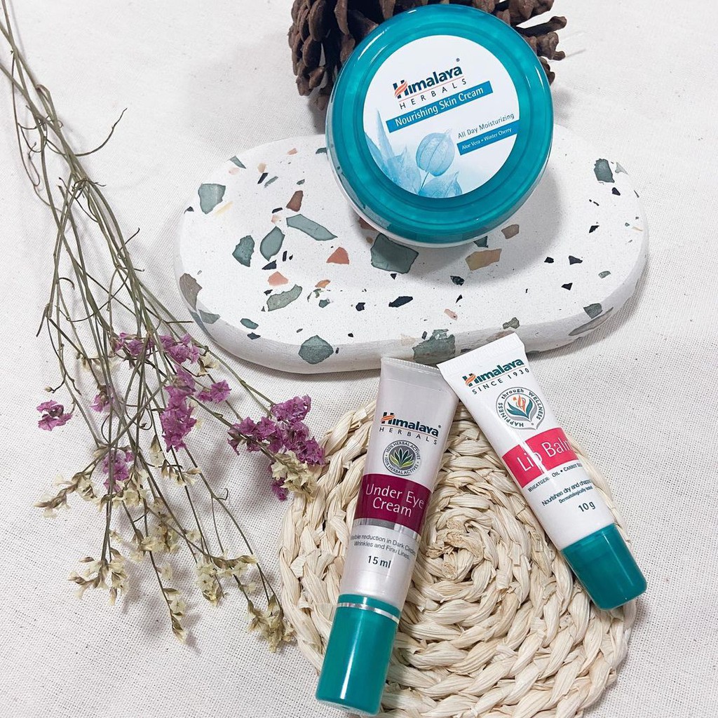Ảnh Combo dưỡng ẩm cho mắt và môi Himalaya Under Eye Cream 15g & Himalaya Lip Balm 10g 1