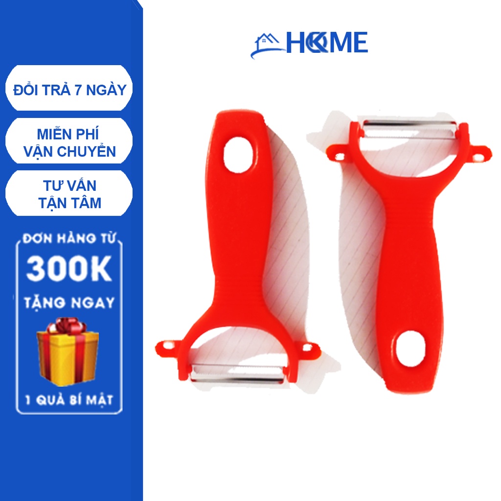 Nạo rau củ quả - Dao bào đa năng inox cán nhựa đỏ siêu bén cao cấp 12 ...