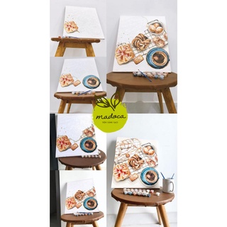 Tranh tô màu số hóa Madoca có khung 40x50cm - Tổng hợp mẫu tranh dành cho người mới bắt đầu
