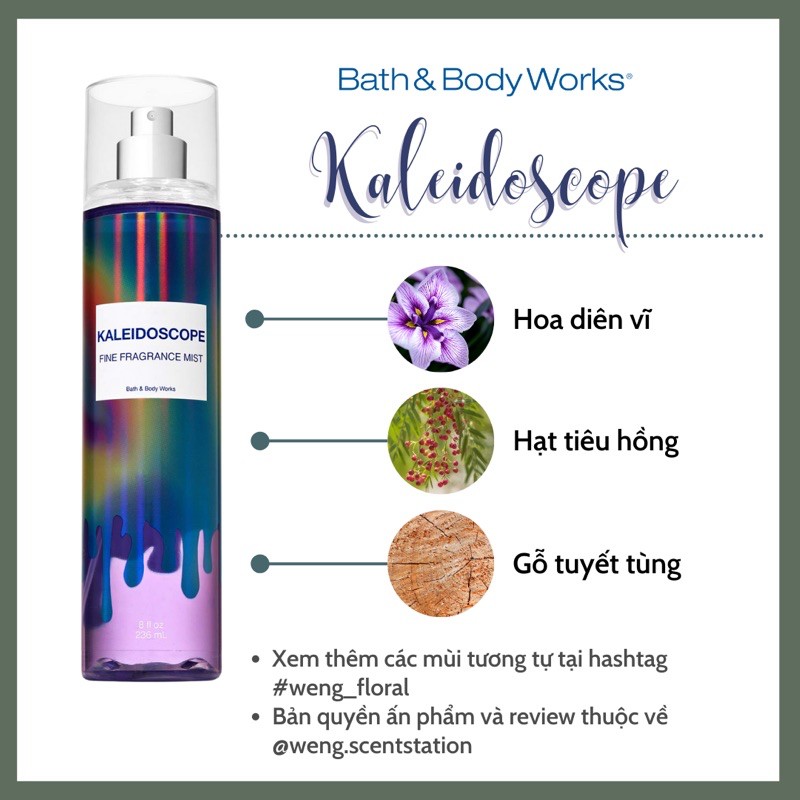 Kaleidoscope mist discount