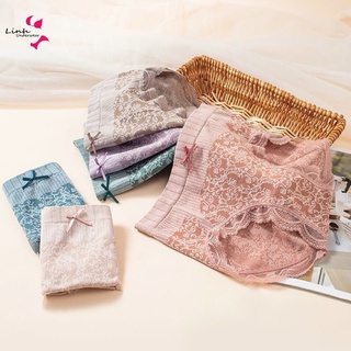 Quần Lót Nữ Cotton 3D kháng khuẩn cạp cao Phương Linh Underwear Họa Tiết Ren Hoa Co Giãn 4 Chiều Định Hình Cơ Thể