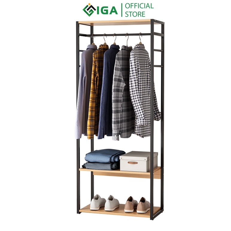 Giá treo quần áo IGA nội thất phòng ngủ hiện đại GM07