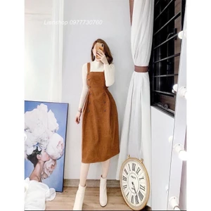 Siêu Hot Set Áo mix Yếm sang chảnh