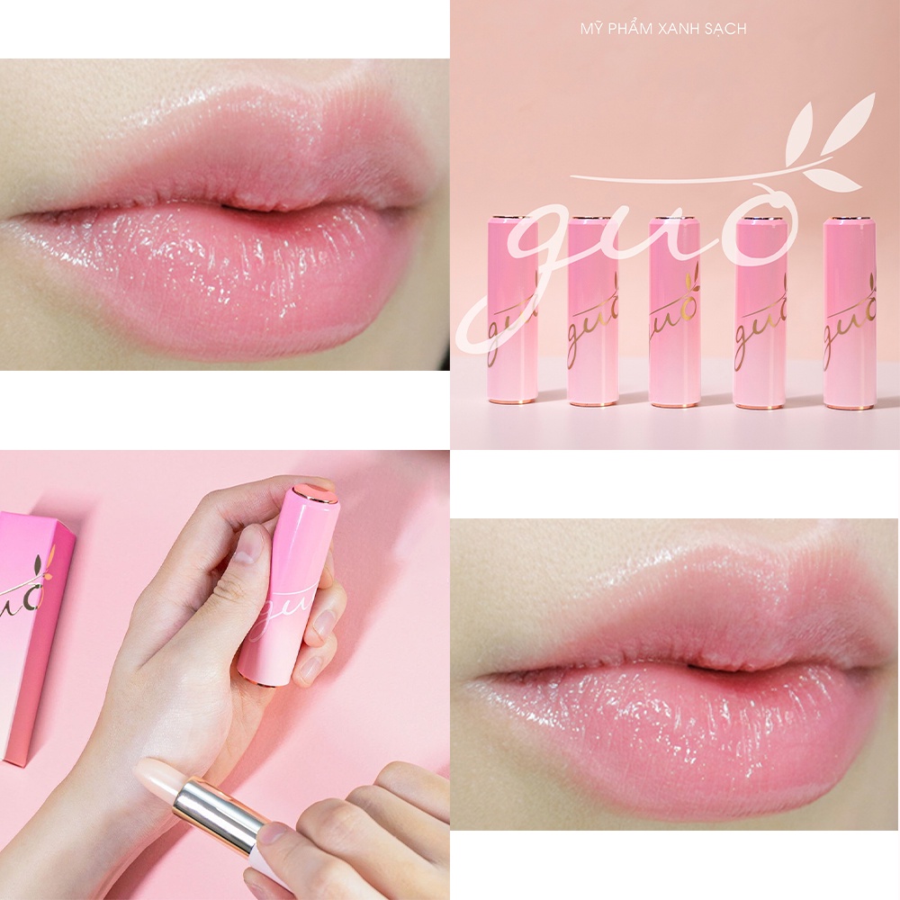 Mô tả Son dưỡng hồng dâu GUO - Rose Touch lip Balm 5gr - 3