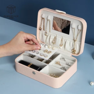 Hộp đựng đồ trang sức/ bông tai/ vòng cổ Casegrace có khóa tùy chọn màu sắc