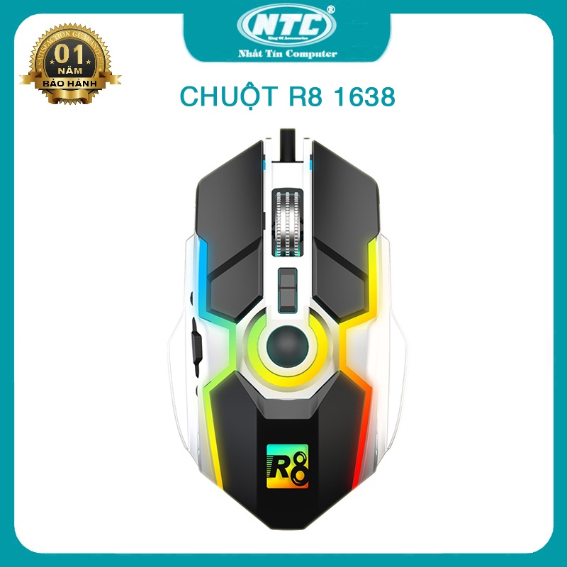 Chuột 8D Gaming R8 1638 DPI 6000 đẹp lung linh - chơi game cực chất ...