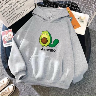 Áo hoodie nam nữ nỉ in hình Trái bơ Avocado dễ thương chất nỉ dày dặn, nón 2 lớp, hợp làm áo cặp