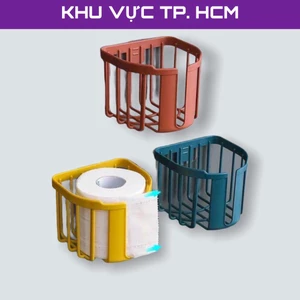 Giỏ đựng giấy vệ sinh dán tường - Tặng kèm móc dán