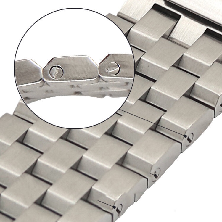 Dây Đồng Hồ Thay Thế Bằng Thép Không Gỉ 18 / 20 / 22 / 24 / 26mm Cho Nam Nữ