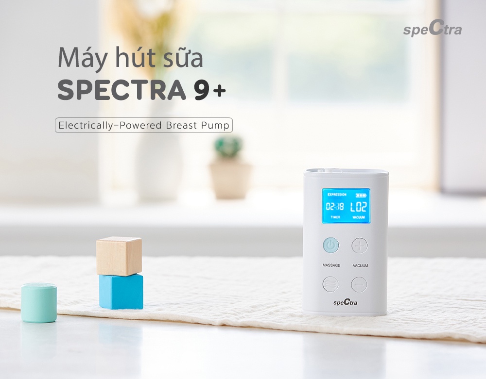 Mô tả Máy hút sữa Spectra 9 Plus nhỏ gọn, tích điện, bảo hành 12 tháng - 1