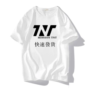 Áo thun TNT Thời đại thiếu niên đoàn áo ngắn tay cổ tròn